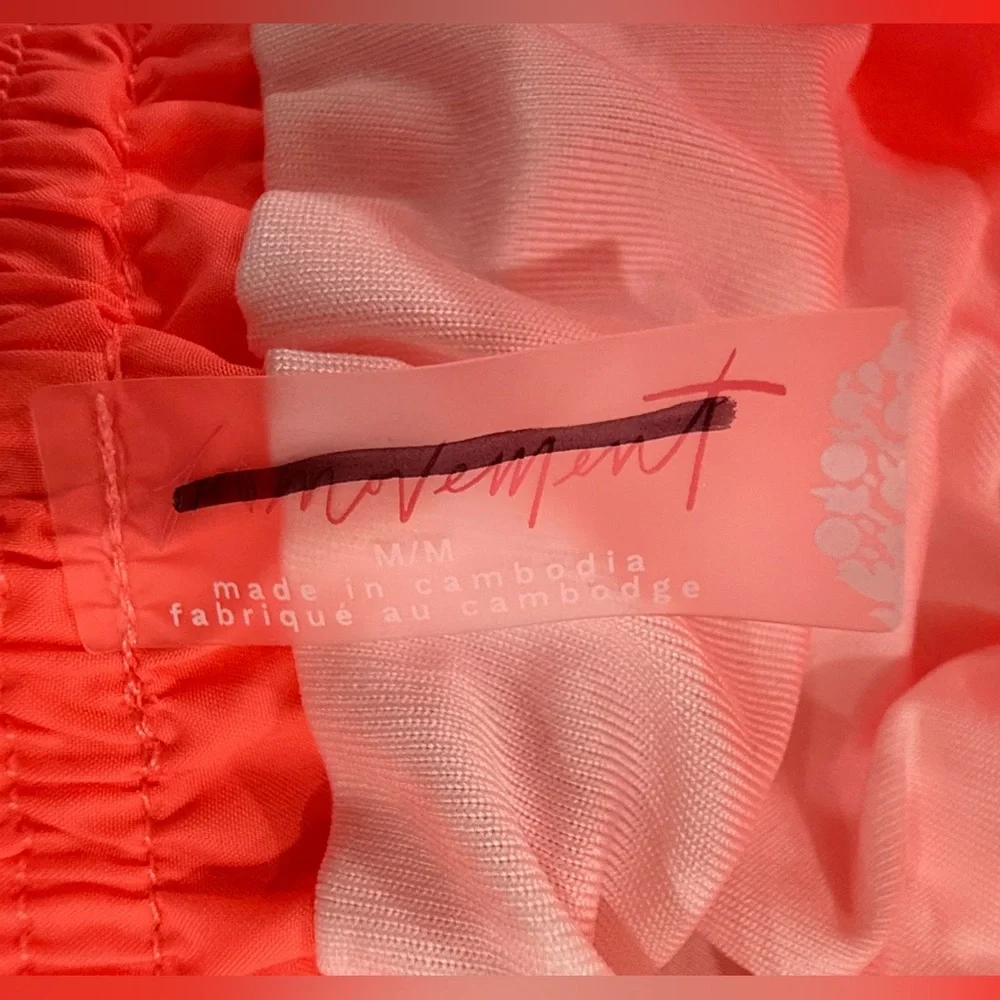FP Movement by Free People Easy Tiger Shorts Athletic Shorts Neon Coral New
